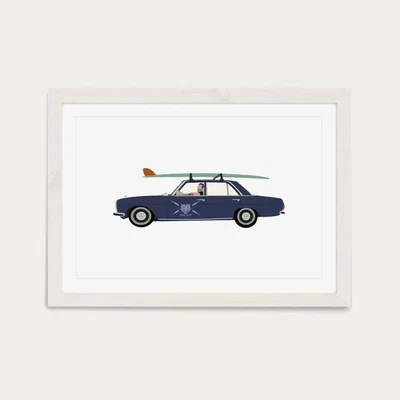 Bombinate.com Wavegliders Art Print White Frame