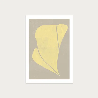 Bombinate.com Twined 03 Yellow Art Print Unframed