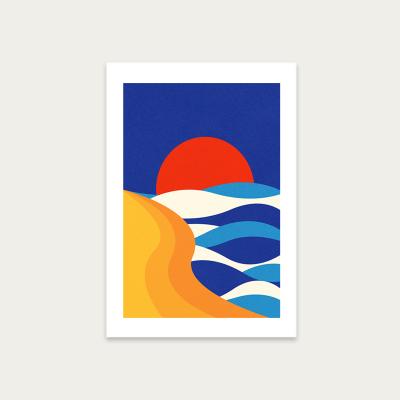 Bombinate.com Sunset on The Beach Art Print Unframed