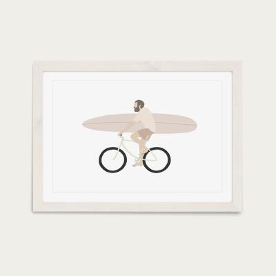 Bombinate.com Seeking Waves Art Print White Frame