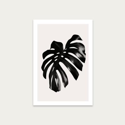 Bombinate.com Black Leaf No.3 Art Print Unframed