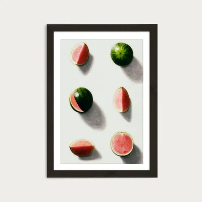 Bombinate.com Fruit No. 14 Art Print Black Frame