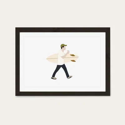 Bombinate.com Ben Art Print Black Frame