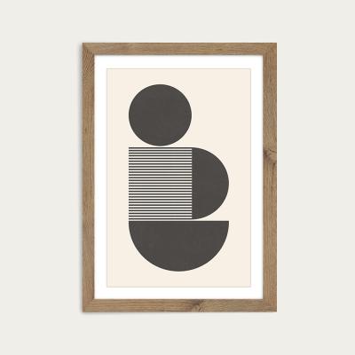 Bombinate.com Block II Art Print Oak Frame