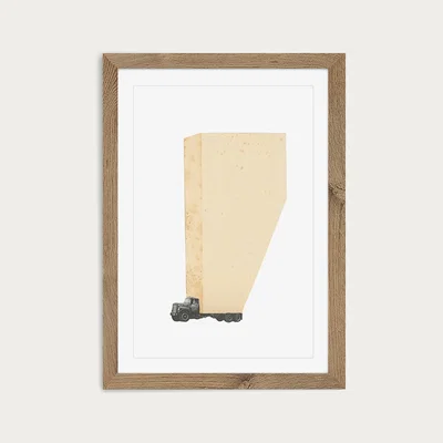 Bombinate.com Wide Load Art Print Oak Frame