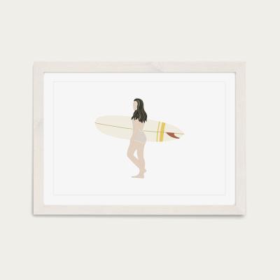 Bombinate.com Hazee Summer Art Print White Frame