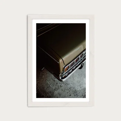 Bombinate.com Green Car Art Print White Frame