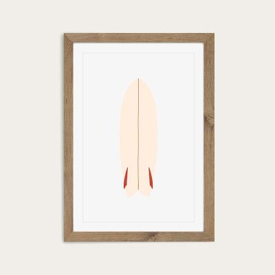 Bombinate.com Fish Art Print Oak Frame