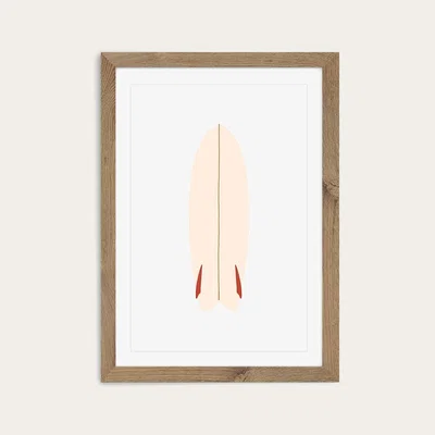 Bombinate.com Fish Art Print Oak Frame