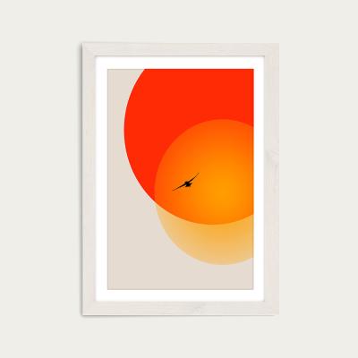 Bombinate.com Heat of the Night Art Print White Frame