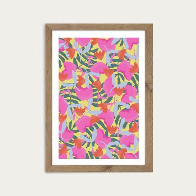 Bombinate.com I'm Always Trying my Best Art Print Oak Frame