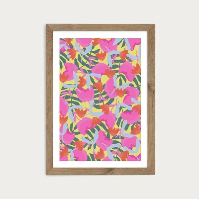 Bombinate.com I'm Always Trying my Best Art Print Oak Frame