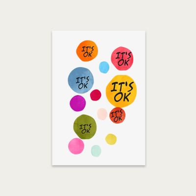 Bombinate.com Its Okay Art Print Unframed