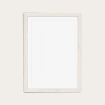 Bombinate.com White Frame Waves Art Print