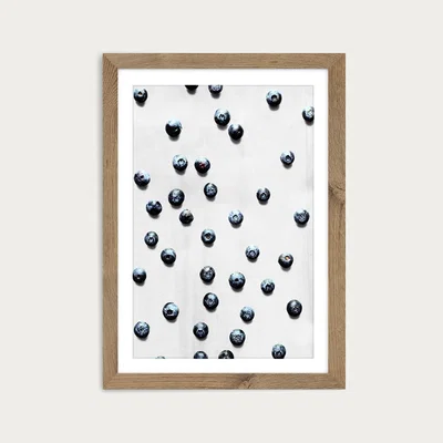 Bombinate.com Fruit No. 12.1 Art Print Oak Frame