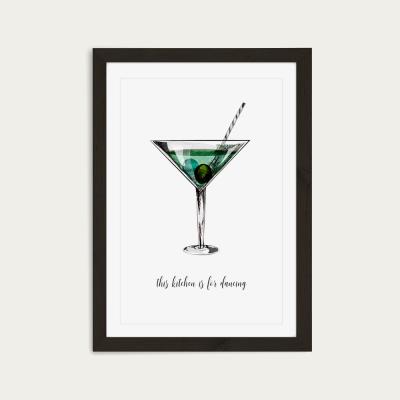 Bombinate.com Kitchen For Dancing Art Print Black Frame