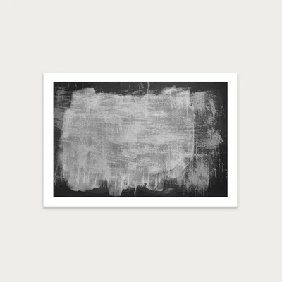 Bombinate.com Minimal Abstract Black and White 07 Art Print Unframed