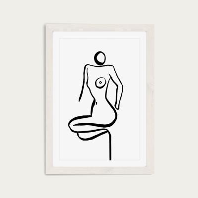 Bombinate.com Nude II Art Print White Frame