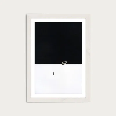 Bombinate.com Ashore Art Print White Frame