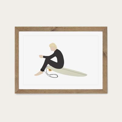 Bombinate.com Session Art Print Oak Frame