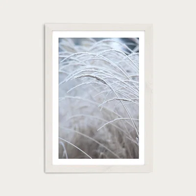 Bombinate.com White and Calm Art Print White Frame