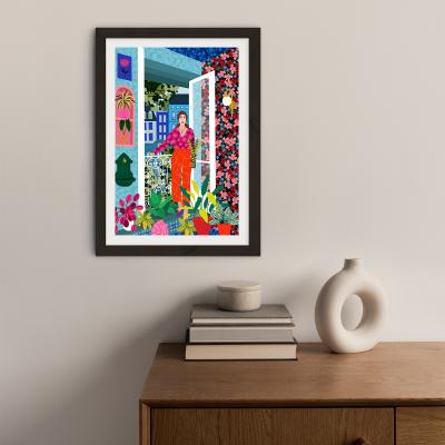 Bombinate.com Decorating My apartment Art Print Black Frame