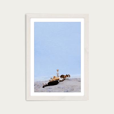 Bombinate.com Nap Guard Art Print White Frame