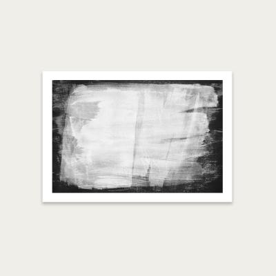 Bombinate.com Minimal Abstract Black and White 10 Art Print Unframed
