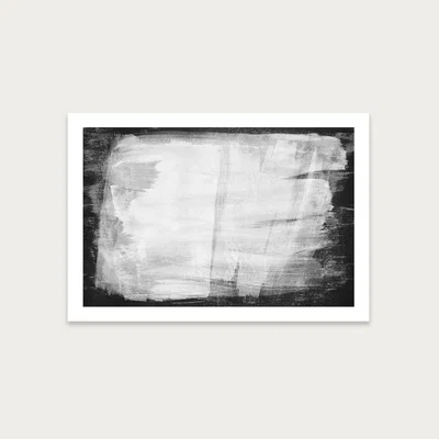 Bombinate.com Minimal Abstract Black and White 10 Art Print Unframed