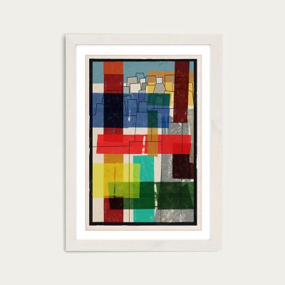 Bombinate.com City On The Make Art Print White Frame