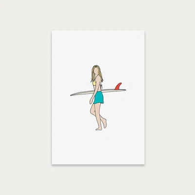 Bombinate.com Little Red Art Print Unframed