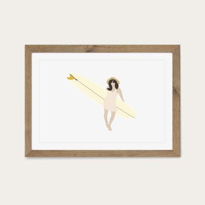 Bombinate.com Maria Art Print Oak Frame