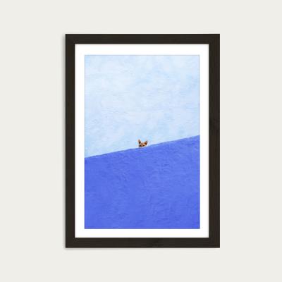 Bombinate.com Spy Cat Art Print Black Frame