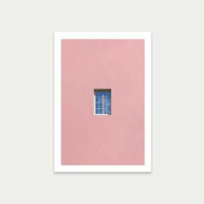 Bombinate.com Pink Window Sky Art Print Unframed