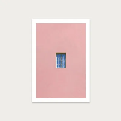 Bombinate.com Pink Window Sky Art Print Unframed