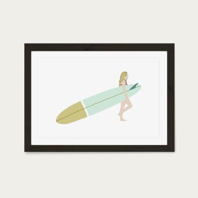 Bombinate.com Mellow Day Art Print Black Frame
