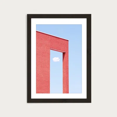 Bombinate.com Cloud Gate Art Print Black Frame