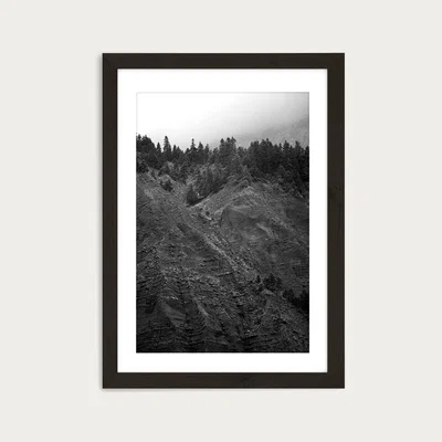 Bombinate.com Mountain Dunes Art Print Black Frame