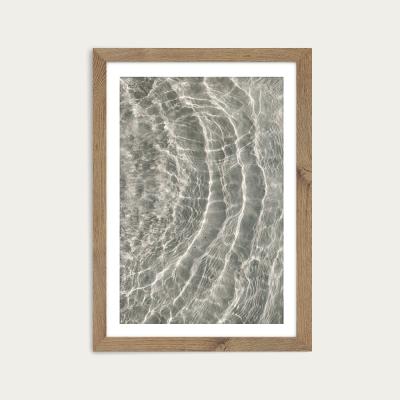 Bombinate.com At a Sunny Beach Art Print Oak Frame