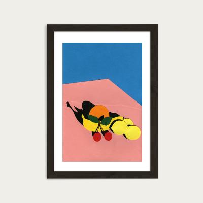 Bombinate.com Fruits on The Table Art Print Black Frame