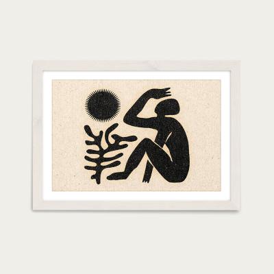 Bombinate.com Blinding Sun Art Print White Frame