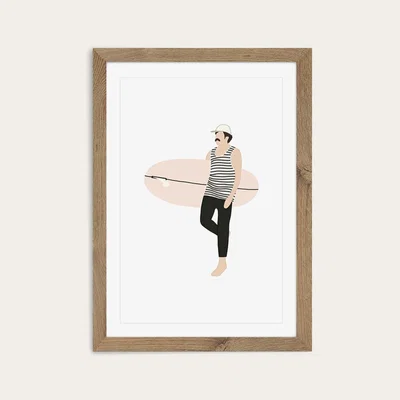 Bombinate.com Rado Art Print Oak Frame