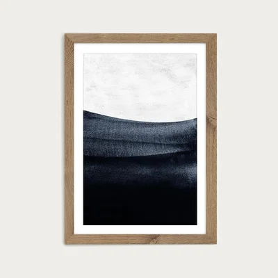 Bombinate.com Deniz Art Print Oak Frame