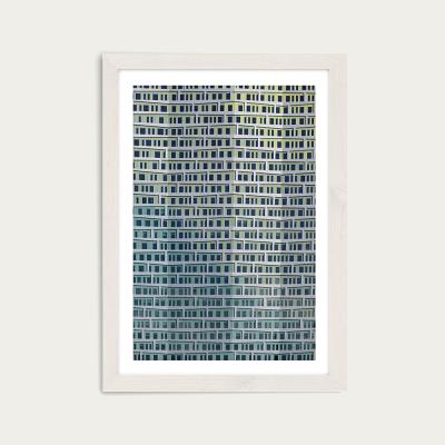 Bombinate.com Apartments Art Print White Frame