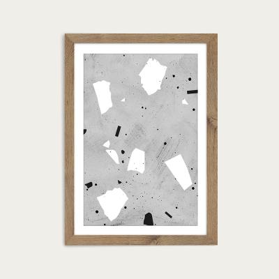 Bombinate.com Minteral No. 3 Art Print Oak Frame