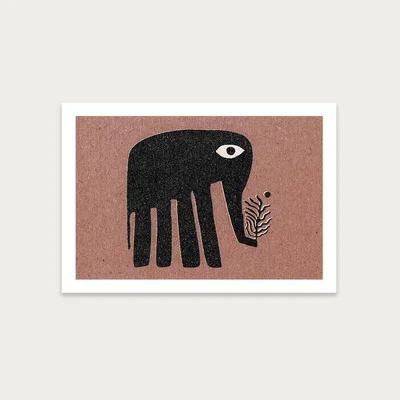 Bombinate.com The Elephant Art Print Unframed