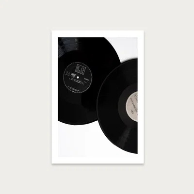 Bombinate.com The Simple Beauty Of Records and Music Art Print Unframed