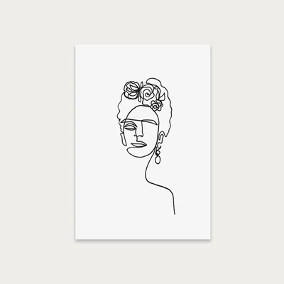 Bombinate.com Frida Kahlo Art Print Unframed