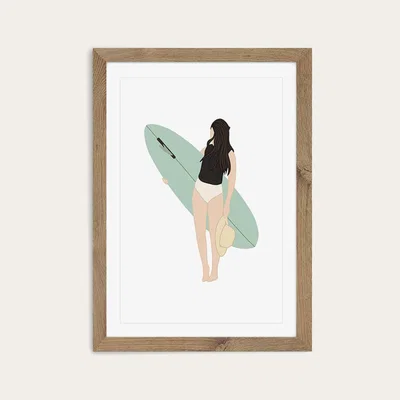 Bombinate.com Kimkim Art Print Oak Frame
