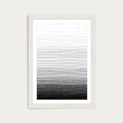 Bombinate.com Fade Art Print White Frame